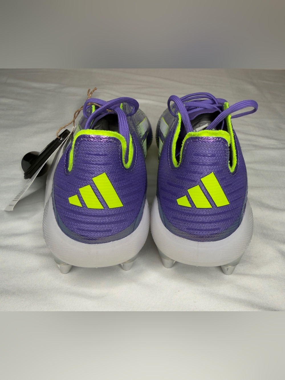 Adidas F50 Elite SG Soccer Cleats Purple Rush & Lucid Lemon Sz 6 JH7633 NWT - Picture 5 of 16